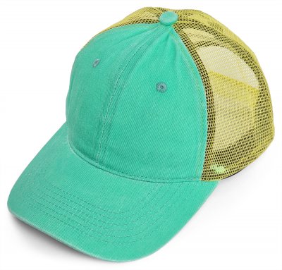 Caps - Gårda Finley Washed Trucker (grønn/gul)