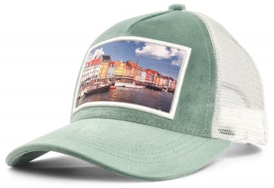 Caps - Gårda Velvet Trucker Copenhagen (grønn/hvit)