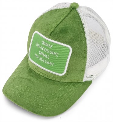 Hette - Gårda Velvet Trucker Inhale (grønn)