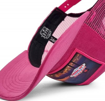 Caps - Gårda Velvet Trucker Las Vegas (rosa)