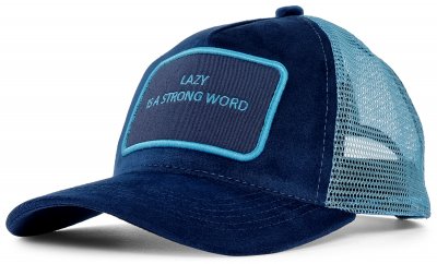 Hette - Gårda Velvet Trucker Lazy (blå)