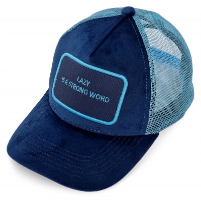 Hette - Gårda Velvet Trucker Lazy (blå)