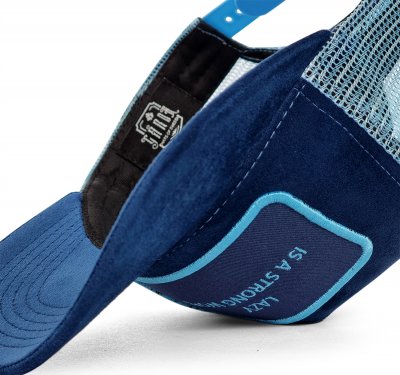 Hette - Gårda Velvet Trucker Lazy (blå)