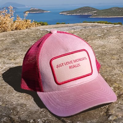 Hette - Gårda Velvet Trucker Mondays (rosa)