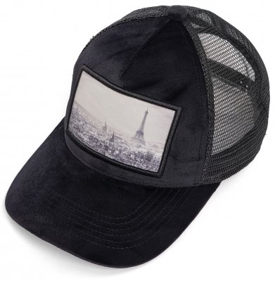 Caps - Gårda Velvet Trucker Paris (svart)