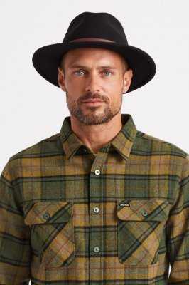 Hatter - Brixton Messer Fedora Wool (sort)