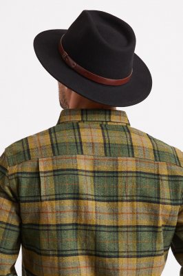 Hatter - Brixton Messer Fedora Wool (sort)