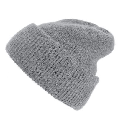 Luer - Gårda Angora Beanie (lys grå)