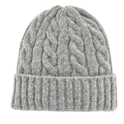 Beanies - Gårda Bad Gastein Cable Knit Wool Mix Beanie (grå)