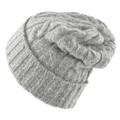 Beanies - Gårda Bad Gastein Cable Knit Wool Mix Beanie (grå)