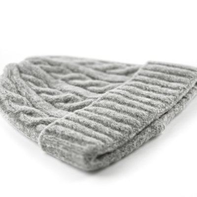 Beanies - Gårda Bad Gastein Cable Knit Wool Mix Beanie (grå)