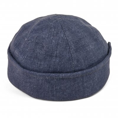 Beanies - Gårda Cavo Linen Docker Beanie (blå)