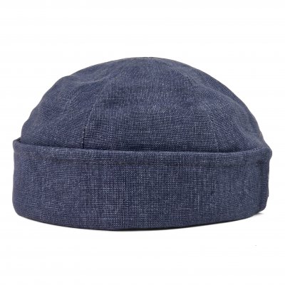 Beanies - Gårda Cavo Linen Docker Beanie (blå)