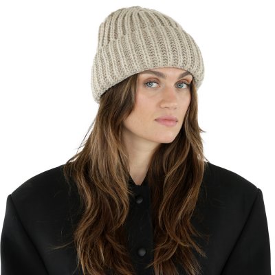 Beanies - Gårda Ebene Wool Mix Beanie (beige)