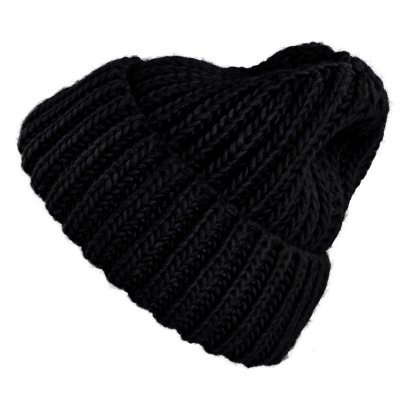 Beanies - Gårda Ebene Wool Mix Beanie (svart)