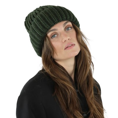 Beanies - Gårda Ebene Wool Mix Beanie (mørkegrønn)