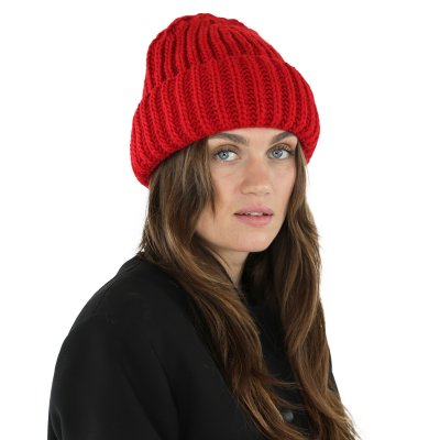 Beanies - Gårda Ebene Wool Mix Beanie (rød)