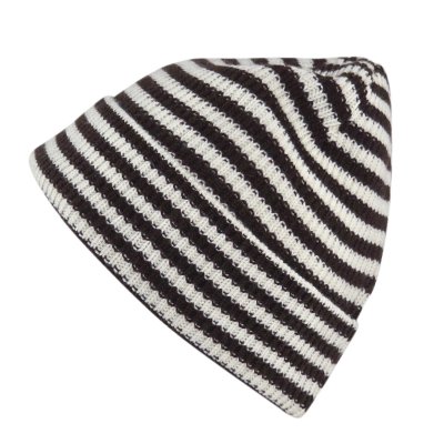 Beanies - Gårda Saint-Gervais Striped Wool Mix Beanie (brun/hvit)
