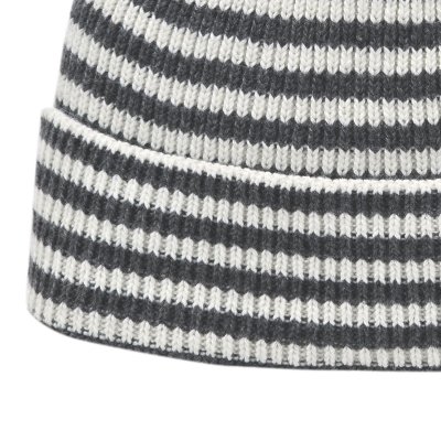Beanies - Gårda Saint-Gervais Striped Wool Mix Beanie (mørk grå/hvit)