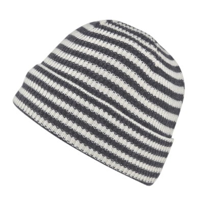 Beanies - Gårda Saint-Gervais Striped Wool Mix Beanie (mørk grå/hvit)