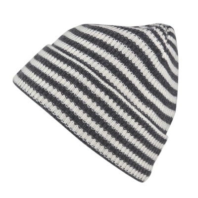 Beanies - Gårda Saint-Gervais Striped Wool Mix Beanie (mørk grå/hvit)