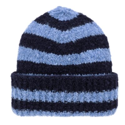 Beanies - Gårda Lech Striped Wool Mix Beanie (blå)