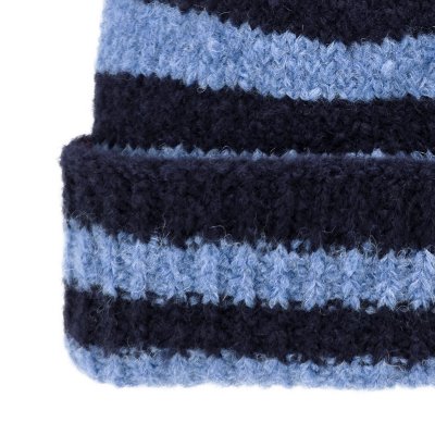 Beanies - Gårda Lech Striped Wool Mix Beanie (blå)