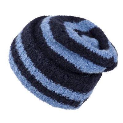 Beanies - Gårda Lech Striped Wool Mix Beanie (blå)