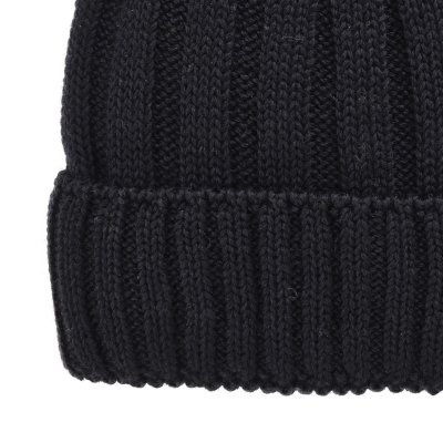 Beanies - Gårda Lenzerheide Merino Wool Beanie (svart)