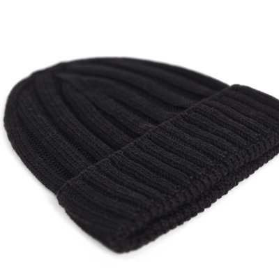 Beanies - Gårda Lenzerheide Merino Wool Beanie (svart)