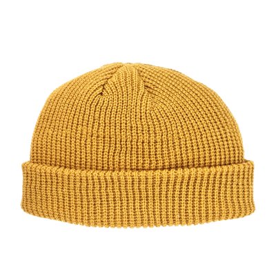 Beanies - Gårda Loxley Knitted Docker Beanie (gul)