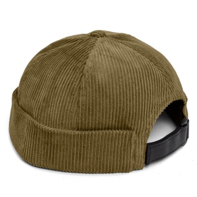 Beanies - Gårda Lymington Corduroy Docker Beanie (grønn)