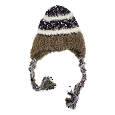 Beanies - Gårda Quellon Knit Earflap Beanie (brun/flerfarget)