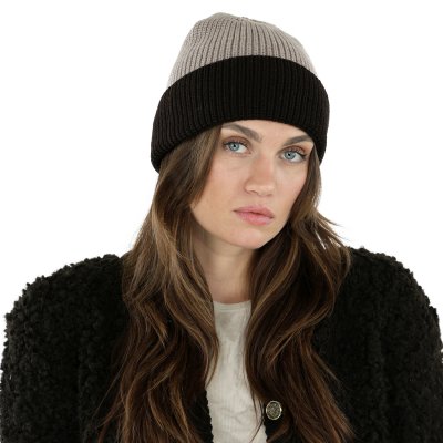 Merino Wool Beanies - Gårda St. Moritz Merino Wool Beanie (brun/beige)