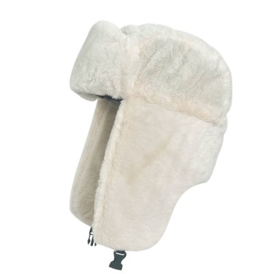 Pelslue - Gårda Angora Trapper Hat (hvit)