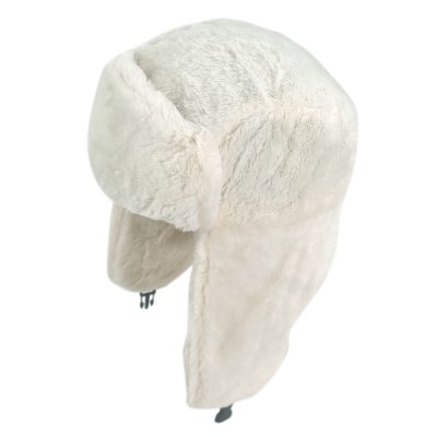 Pelslue - Gårda Angora Trapper Hat (hvit)