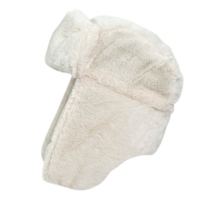 Pelslue - Gårda Angora Trapper Hat (hvit)