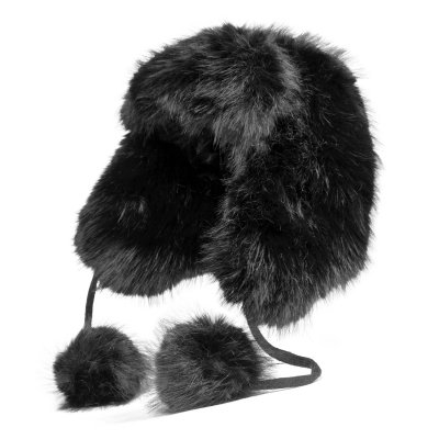 Pelshette - Gårda Tortel Faux Fur Trapper Hat (svart)