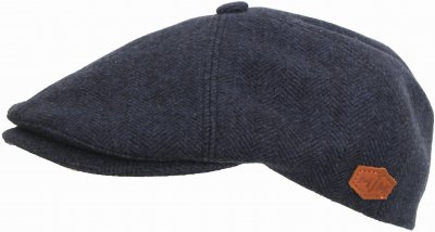 Sixpence / Flat cap - MJM Rebel Eco Merino Wool (blå)