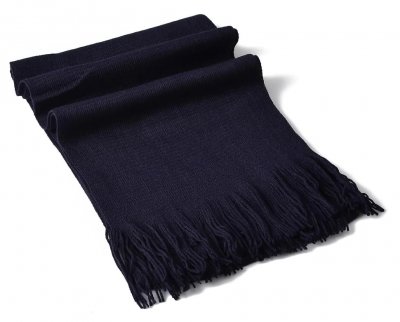Skjerf - Gårda Knitted Woolmix Scarf (Navy)