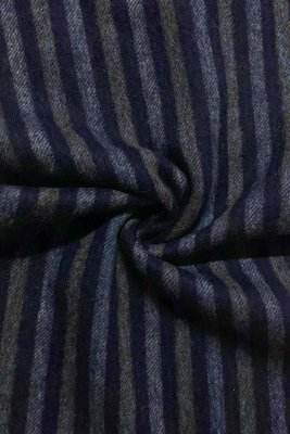 Skjerf - Gårda Stripe Wool Scarf (Navy)