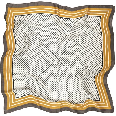 Tørkle - Gårda Bayonne Satin Scarf (brun)