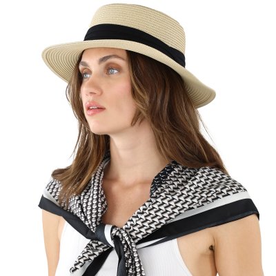 Tørkle - Gårda Narbonne Satin Scarf (svart/hvitt)