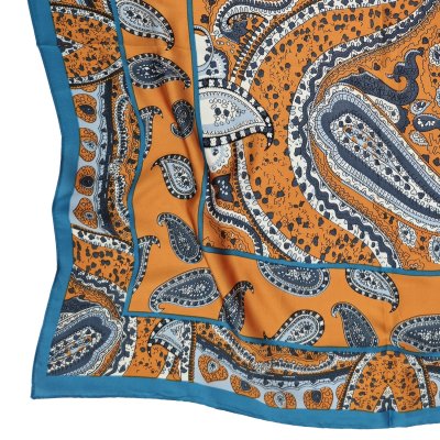 Tørkle - Gårda Paisley Satin Scarf (oransje)