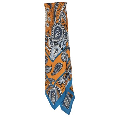 Tørkle - Gårda Paisley Satin Scarf (oransje)