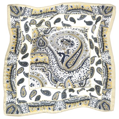Tørkle - Gårda Paisley Satin Scarf (hvit)