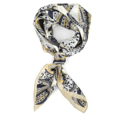 Tørkle - Gårda Paisley Satin Scarf (hvit)
