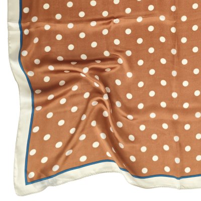 Tørkle - Gårda Polka Dot Satin Scarf (oransje)