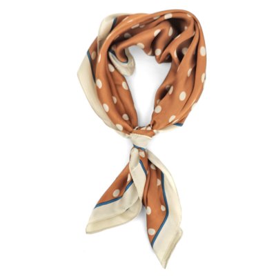 Tørkle - Gårda Polka Dot Satin Scarf (oransje)