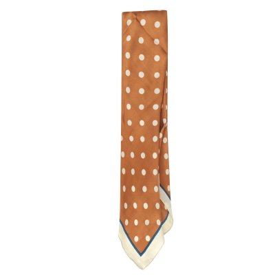 Tørkle - Gårda Polka Dot Satin Scarf (oransje)